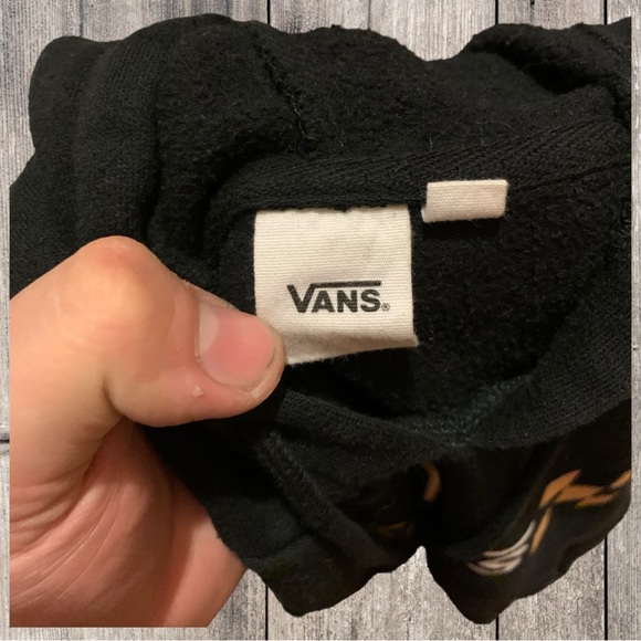 Vans Off The Wall Skater Check Board Cropped Crop Hoodie Scene Emo Thrasher - Picture 6 of 6